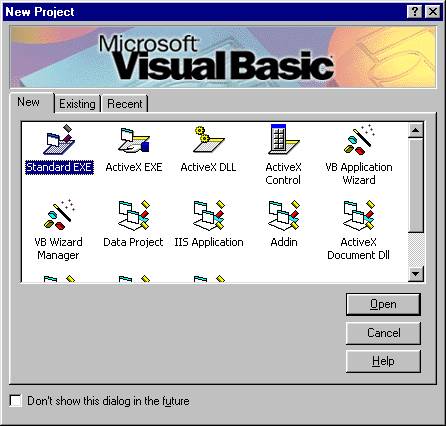 Visual Basic Standard Exe Development Example With Code